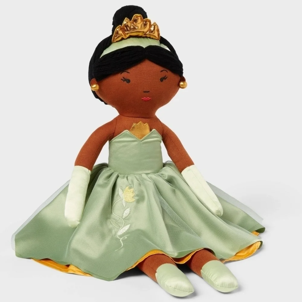 New Target Christmas Pillowfort Disney Princess Tiana Kid's Pillow Buddy/ plush